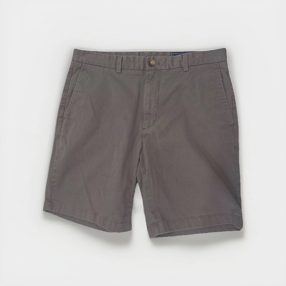 Vineyard Vines On-The-Go OTG Chino Shorts Mens 34 Khaki Tan Performance‎ Stretch